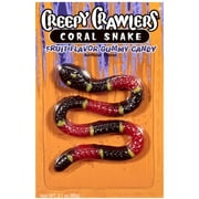 Creepy Crawlers: Coral Snake Fruit Flavor Gummy Candy, 2.1 oz