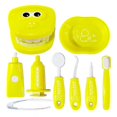 thumbnail image 1 of Yellow 9-piece mini children's dental toy set, 1 of 1