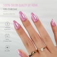 thumbnail image 6 of SHANGMENG Soft Gel Press on Nails Pink Short Almond Press on Nails, Naturally Stick on Nails in 32PCS Reusable Fake Nails Kit with Glue,Aurora Pink, 6 of 9