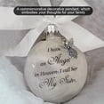 thumbnail image 4 of Bearachild Bola de plumas Ángel en adorno conmemorativo signo decoraciones conmemorativas para papá mamá decoración familiar bola Navidad decoración Decoración del hogar hermana Bearachild HA003103-02, 4 of 6