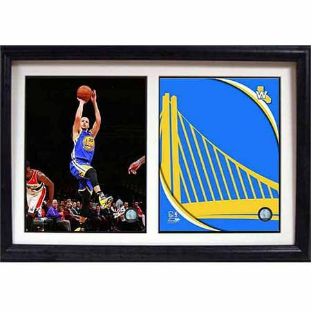 NBA Stephan Curry Golden State Warriors 12x18 Double Frame