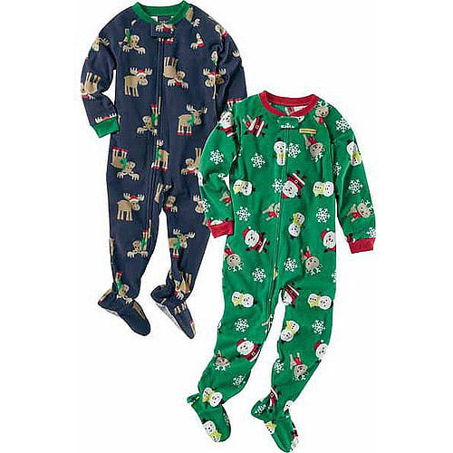 Carters Baby Boys 12M-24M One Piece Striped Holiday Fleece Pajamas 12 Months