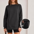 thumbnail image 6 of Enjoytime Womens Sweatshirt Crew Neck Side Split Pullover Tops Fall Winter Casual Plus Size Long Sleeve Sweatshirts, 6 of 8