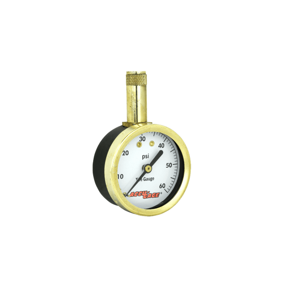AccuGage by Milton Dial Tire Pressure Gauge with Straight Air Chuck 060 PSI
