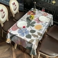 thumbnail image 3 of Pioneer Flower Floral Print Pattern Rectangle Tablecloth 60"x102",Waterproof Polyester Rectangle Table Cloth, Wipeable Spillproof Polyester Tablecloth for Dining, Camping, Indoor and Outdoor, 3 of 6