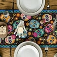 thumbnail image 3 of Smile Sugar Day of the Dead Table Runner 13 x 72 Inch, 3 of 7