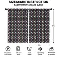 thumbnail image 2 of Blackout Kids Curtains,Black Cartoon Unicorn Lightning Pattern Childrens Insulated Curtains Set Of 2,Bedroom Essentials,Toddler Room Decor 52"x84", 2 of 5