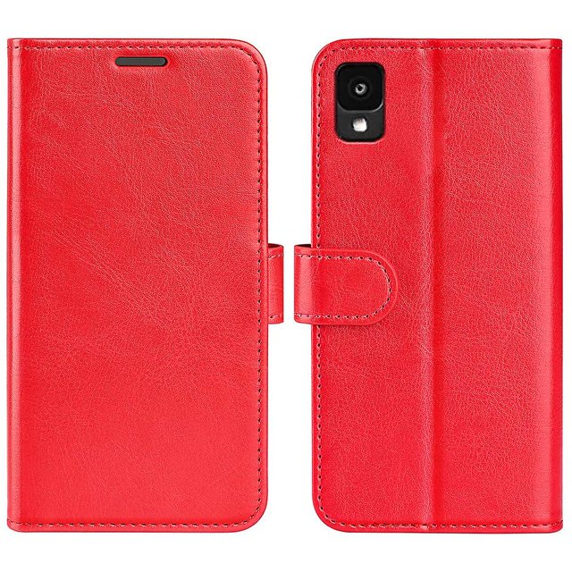 KAIYANG Funda protectora para teléfono móvil con diseño de caballo loco para Tcl 30Z, apertura izquierda y derecha, estilo blanco D TCL 30 Z rojo