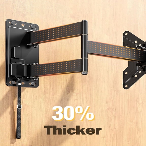 Listed Lockable RV TV Mount for Most 17-43 inch TV, RV Mount for Camper Trailer Motor Home Boat Truck, Full Motion Unique One Step Lock RV TV Wall Mount, VESA 200mm, 44 lbs, MD2210