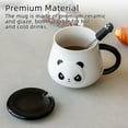 thumbnail image 5 of Funny Panda Mug,Panda Coffe Mugs with Lid & Spoon,Cute Panda Ceramic Coffee Mug,Kawaii Panda Cup Gifts for Girls Women Men Kids (Despise,470ML), 5 of 7