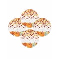 thumbnail image 7 of 13 Inch Round Placemats Set of 4, Fall Orange Pumpkins Non Slip Heat Insulation PP Table Mats, Thanksgiving Farmhouse Maple Leaf Washable Place Mats for Kitchen Dining Party Table Decor, 7 of 7