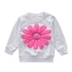 thumbnail image 3 of Sudadera Para Niños Pequeños Niños Bebés Niños Estampado De Margaritas Jersey Tops Pantalones De Pétalos Conjunto Trajes Gris Odeerbi LM103-662, 3 of 7