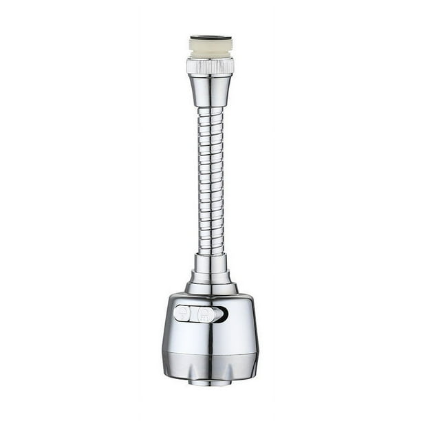 Fiudx Extensión de Cabezal de Grifo, Diseño Giratorio de 360 Grados, Boquilla de Filtro Ahorradora de Agua, Fácil Instalación, Manguera Flexible para Cocina y Baño, Acero Inoxidable, 16,5 X 50 Cm, Pa