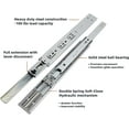 thumbnail image 4 of Double Spring Soft Close Drawer Slides 18 inch (10 Set/Pair) Full Extension Ball Bearing 100 lbs Capacity Heavy Duty Drawer Slides and Glides for Kitchen Cabinets & Furnitures Easy Install, 4 of 8