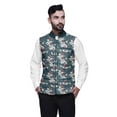 thumbnail image 1 of Atasi Bird Printed Wedding Jackets For Men Nehru Jacket Waist Coat For Wedding & Festive Season-Medium, 1 of 4