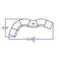 thumbnail image 3 of BizChair White LeatherSoft Reception Configuration, 6 Pieces, 3 of 8