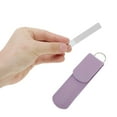 thumbnail image 4 of Unique Bargains Glass Multifunctional Nail File with Leather Pouch 1 Set Purple, 4 of 6