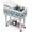 Grey with Multi-Colored, variant on 80 Quart Rolling Ice Chest, Portable Patio Party Bar Drink Cooler Cart, with Shelf, Beverage Pool with Bottle Opener