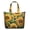 Sunflower, variant on Abstract Leopard Print Weekender Bag Modern Travel Tote with Cheetah Spots, Fashion Texture Pattern, Lightweight