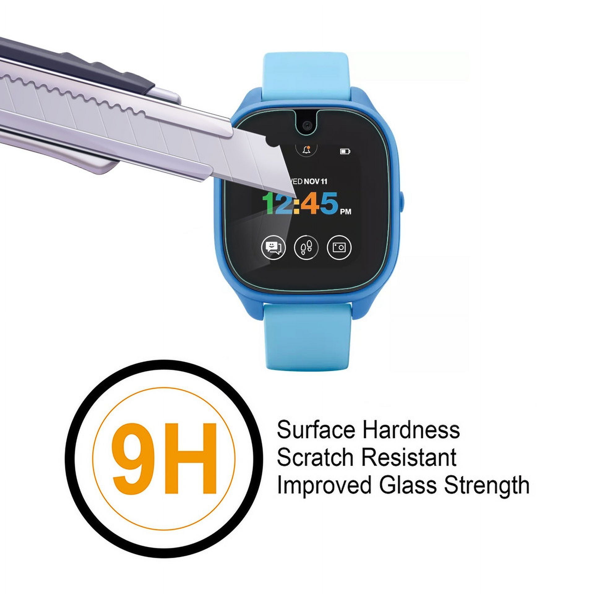 2 Pack Supershieldz Designed for Verizon Gizmo Watch 3 Tempered Glass Screen Protector Anti Scratch Bubble Free Walmart