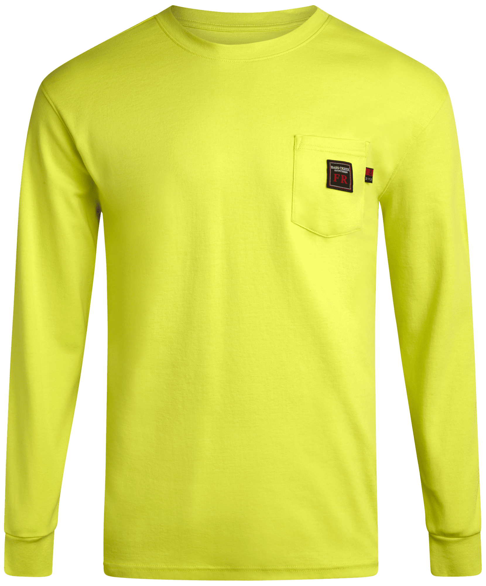 Bass Creek Outfitters Men's Flame Resistant Long Sleeve Crewneck Knit Top, Sizes M-2XL