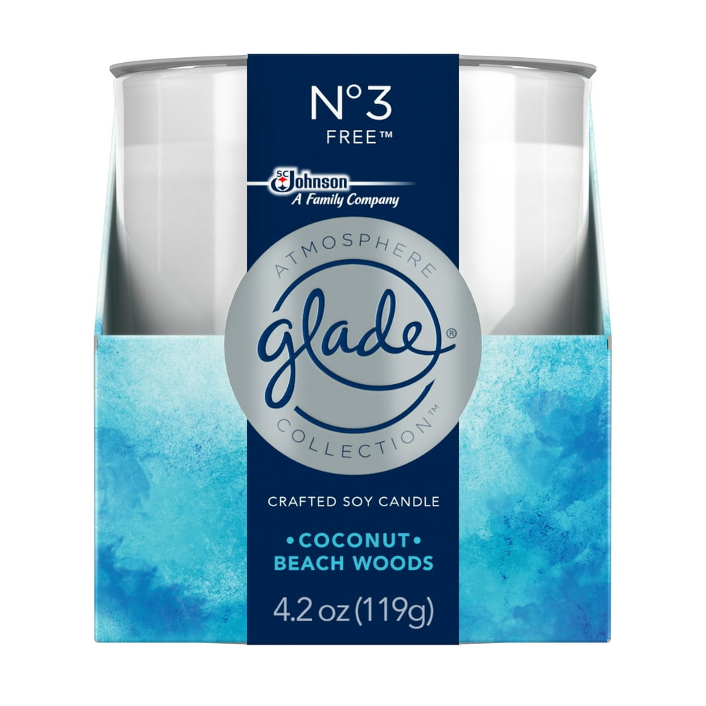 Glade Atmosphere Collection Crafted Soy Candle Air Freshener, No 3 Free