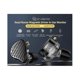 thumbnail image 2 of Auriculares para juegos Hifi con cable, deportivos, con altavoz plano, de alta fidelidad, con monitorización de graves (soporte negro, negro), 2 of 5
