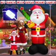 thumbnail image 2 of FT Tall Christmas Inflatables Outdoor Decorations Blow Up Snowman Inflatable Candy Cane Buildin Rotating Colorful LEDs Xmas Snow Man Blowups Yard Decoration for Party Holiday Indoor L, 2 of 9