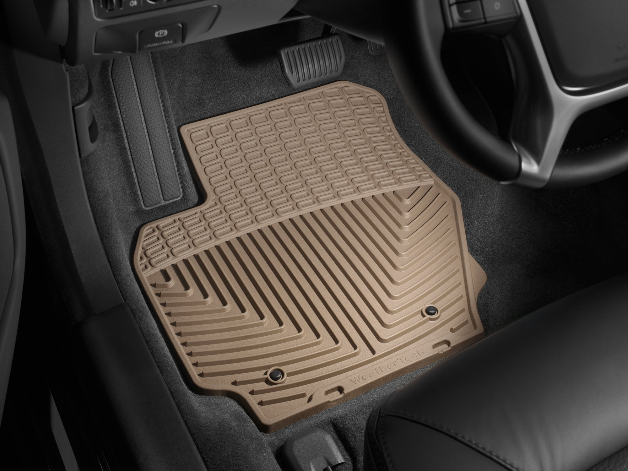 WeatherTech All-Weather Floor Mats compatible with Volvo V70, S60 Cross Country, S80, V60 Cross Country, XC70, XC60 - 1st Row (Driver & Passenger), Tan