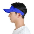 thumbnail image 2 of ZACPNCV Sports Sun Visor for Men Women Lightweight Soft Quick-Dry Visor Hat Packable Tennis Golf Running Visor Blue Free Size, 2 of 3