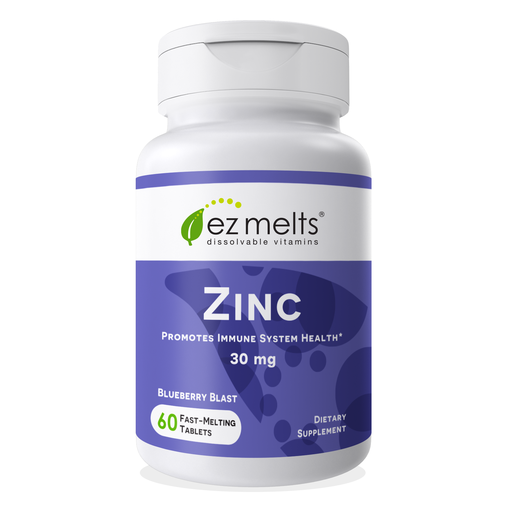 EZ Melts Zinc for Immune Support, 30 mg, Sublingual Vitamins, Vegan