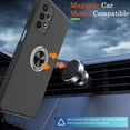 thumbnail image 3 of Galaxy A23 5G Case, Samsung Galaxy A23 5G Case with HD Screen Protector, Shockproof Samsung A23 Case with 360° Magnetic Ring Holder Kickstand Phone Case for Samsung A23 5G Black, 3 of 14