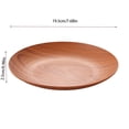 thumbnail image 3 of 6pcs 7.9 inch Unbreakable Dinner Plates,Reusable Plastic Plates,Dishwasher & Microwave Safe,Lightweight Dinnerware Plat Set for Kitchen,Camping(Brown), 3 of 5