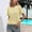 Yellow, variant on Womens Summer Tops Yellow Crew Neck Short Sleeve Solid T-Shirts Ladies Tops And Blouses
