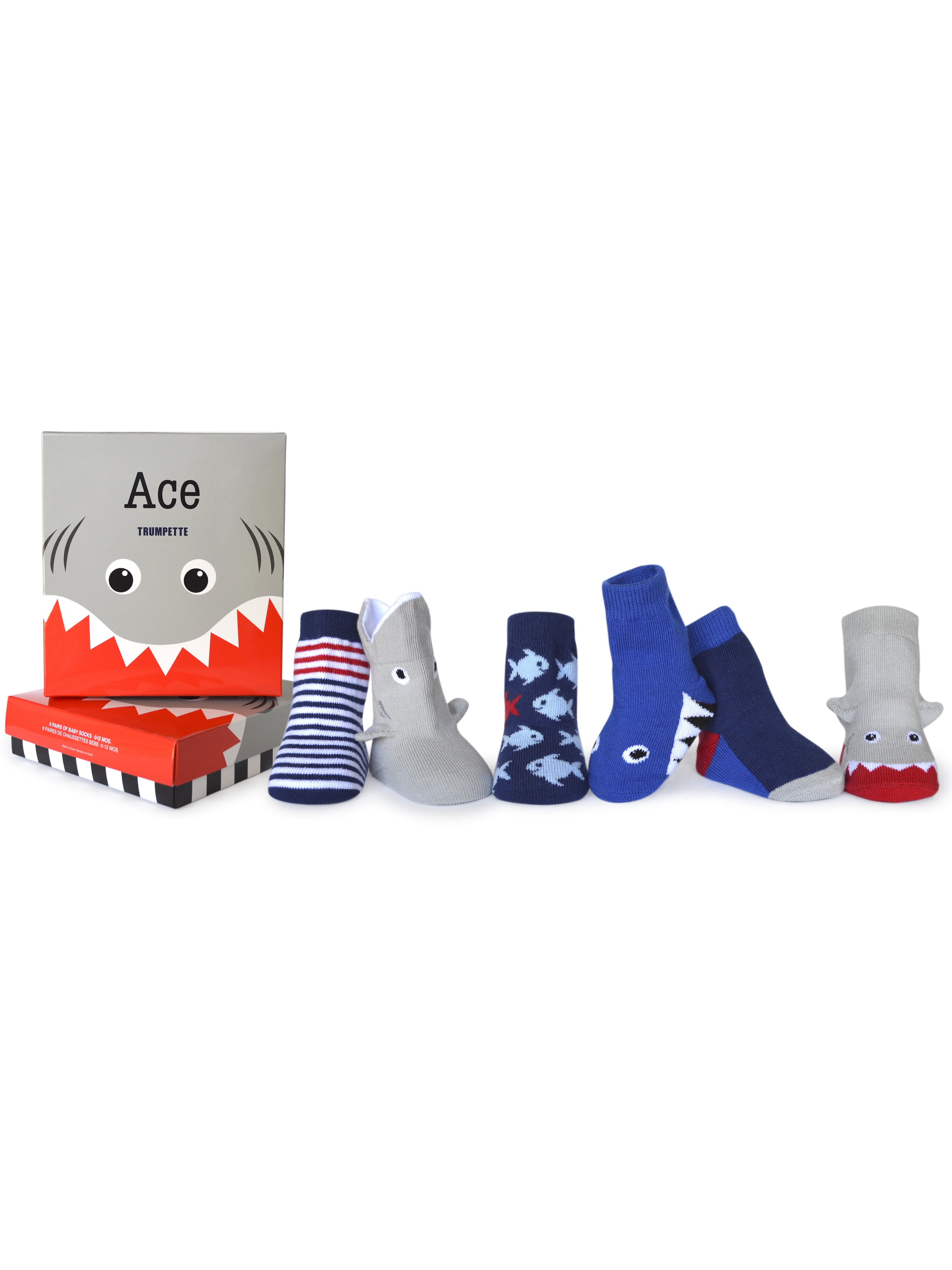 Trumpette Little Adventurer 0-12M Baby Accessories Set of 6 Socks