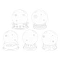 thumbnail image 1 of 20PC Large Size Bookmark Flower Page Clips Bookmarks Children Handmade DIY Transparent Flower Page Glass Bottle Wishing Bottle Sticker, 1 of 9