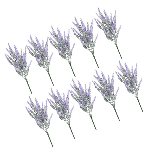 Xingzhi 10pcs/set Exquisite Crafted Artificial Plants - Space With Realistic Purple Purple