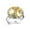 Multi 4, variant on Yellow Iris Flower Pattern Stainless Steel Rings for Women, Open Adjustable Ring Promise Ring Jewelry Gifts