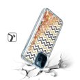 thumbnail image 3 of GSA Liquid Glitter Zigzag Candy Case For iPhone 13 Pro Max (6.7") - Clear/Gold, 3 of 3