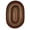 Brown, variant on Rhody Rug Mayflower MF33 Brown Fudge 2 x 3 Oval - Braided Area Rug, Home Decor, Floor Mat or Bedroom Rug - Easy Care, Ideal for High Traffic Areas in Hallway and Living Room - Made in USA