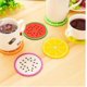 thumbnail image 5 of Juego de posavasos de silicona resistente al calor, 6 piezas, antideslizante, con forma de fruta, para mesa de comedor, adorable diseño de fruta, accesorios de cocina aislados sin BPA, 5 of 5