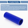 thumbnail image 4 of Unique Bargains 1 Pcs 150mm/5.91" Longitud 0 Grados Manguera de Silicona Acopladora Recta Manguera de Refrigerante de Automóvil Universal Azul 42mm/1.65" ID, 4 of 7