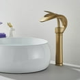 thumbnail image 5 of Gold Bathroom Basin Sink Faucet Brass Single Hole Single Handle Hose Mix Hot & Cold Water, 5 of 8