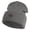 Light Grey, variant on Roots Embroidered 12 Inch Solid Long Beanie Made in USA - Light Grey OSFM