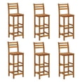 thumbnail image 4 of vidaXL 7 Piece Patio Bar Set Solid Wood Acacia, 4 of 9