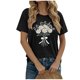 thumbnail image 1 of Camiseta de Manga Corta de Verano para Mujeres con Estampado Floral de Moda con Cuello Redondo Y Mangas Cortas, Camisetas de Manga Corta de Mujer, 1 of 8