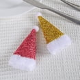 thumbnail image 4 of Juego de cuchillo y tenedor con lentejuelas navideñas, mini sombrero navideño creativo, cuchillo y tenedor, adornos navideños de escritorio, 4 of 6