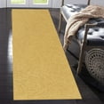 thumbnail image 2 of Home Queen Solid Beige Color Custom Size Runner Area Rugs Yellow - 3' x 20', 2 of 2