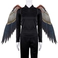 thumbnail image 4 of 2 Piezas Halloween Ala de Ángel Carnaval Fiesta de Bodas Festivales Navidad Adultos Vestido Accesorio Cosplay Actuación Ala con Correa águila y blanco Macarena Disfraz de ala de ángel, 4 of 8