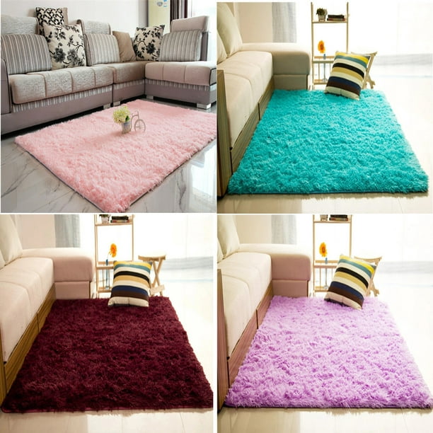 Insma Soft Fluffy Rugs Shaggy Area Rug Home Carpet Floor Mat 48